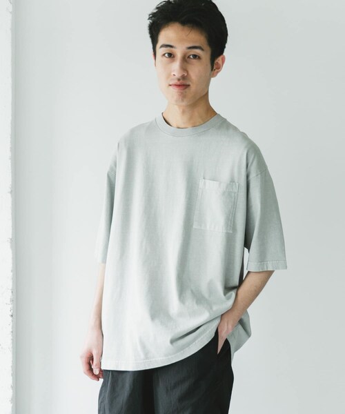URBAN RESEARCH DOORS（アーバンリサーチドアーズ）の「ピグメントダイ半袖Tシャツ（Tシャツ/カットソー・メンズ・BLUE/L.GRAY/BURGUNDY/INK BLACK・M/L/XL）」の22枚目の写真