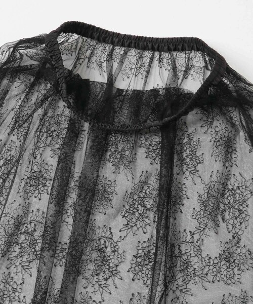 URBAN RESEARCH ROSSO（アーバンリサーチロッソ）の「F by ROSSO　チュールレースレイヤードスカート（スカート・レディース・WHITE/BLACK・FREE）」の20枚目の写真