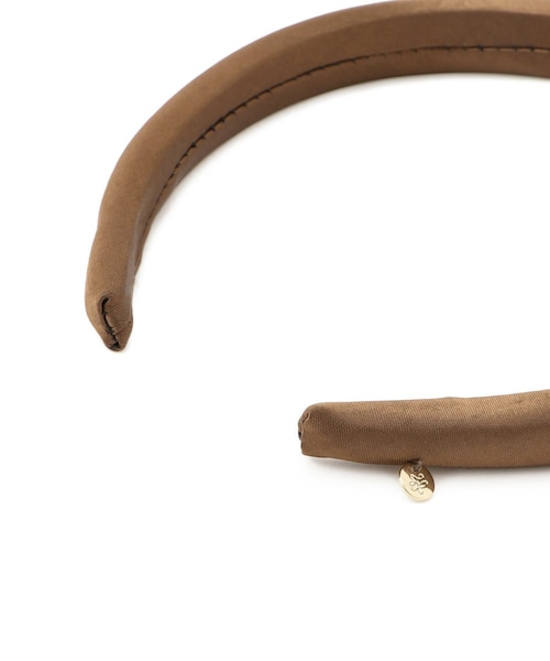 ROPE' PICNIC（ロペピクニック）の「プレート付きサテンカチューシャ（カチューシャ・レディース・ブラック/ブラウン系/ベージュ系・F）」の17枚目の写真