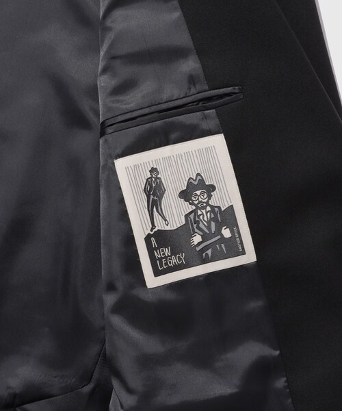 ADAM ET ROPE'（アダムエロペ）の「【ANOTHER OFFICE/アナザーオフィス】Legacy Single Wool Blazer（テーラードジャケット・メンズ・ブラック/チャコール・1/2/3）」の16枚目の写真