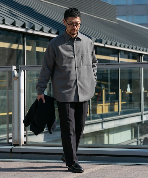 URBAN RESEARCH ROSSO（アーバンリサーチロッソ）の「『XLサイズあり』ヒートパテッドシャツジャケット（その他アウター・メンズ・GRAY/BLACK・M/L/XL）」の18枚目の写真