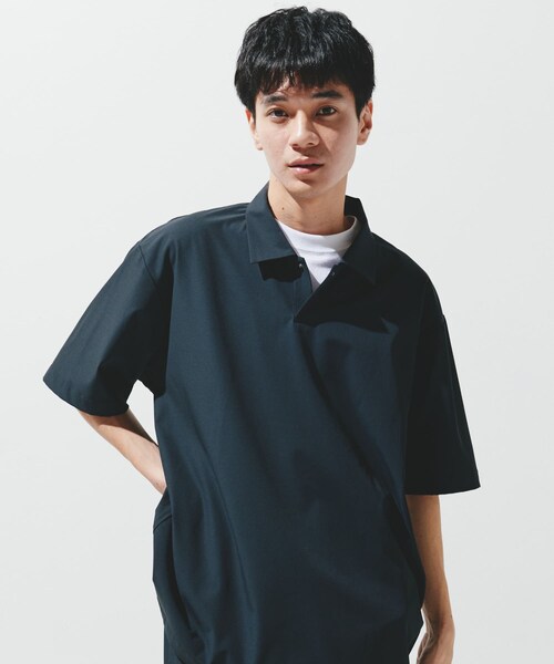 URBAN RESEARCH DOORS(アーバンリサーチドアーズ)の「『UR TECH』サマシェア ポロシャツ(ポロシャツ・メンズ・CHARCOAL/L.BLUE/BLACK・M/L/XL)」の4枚目の写真