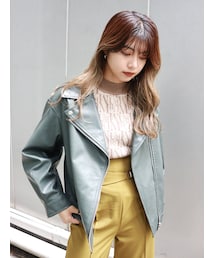 MURUA | バックコクーンライダース(ライダースジャケット)