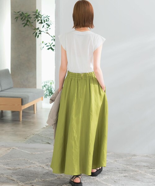 URBAN RESEARCH ROSSO（アーバンリサーチロッソ）の「フレンチTシャツ（Tシャツ/カットソー・レディース・BROWN/OFFWHITE/CHARCOAL/BLACK/TURQUOISE/PINK・FREE）」の14枚目の写真