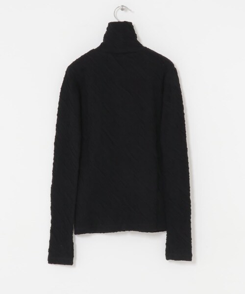 URBAN RESEARCH(アーバンリサーチ)の「SEEALL JACQUARD HIGH NECK TOP(Tシャツ/カットソー・レディース・WHITE/BLACK・M)」の9枚目の写真