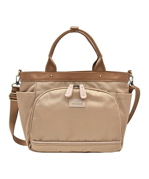 nissen（ニッセン）の「anello GRANDE（アネログランデ)エクレア 多機能2WAYトートバック（トートバッグ・メンズ・ベージュ/ブラック/グレー/ネイビー/ピンク・Y）」の6枚目の写真