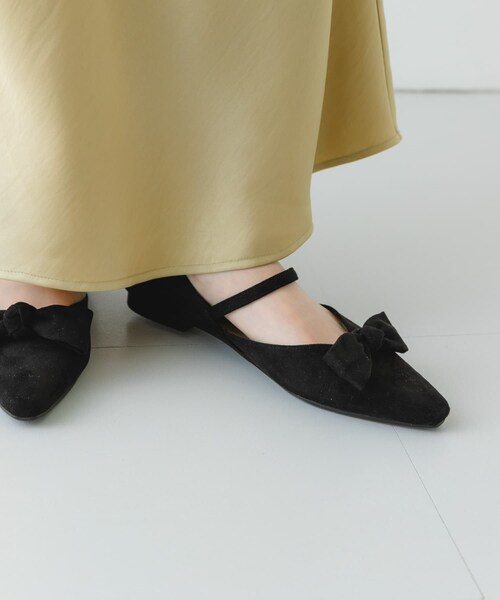 RODE SKO（ロデスコ）の「『WEB/一部店舗限定カラー』『MADE IN JAPAN』マルチWAYリボンパンプス（パンプス・レディース・BLACK/GRAY/MILK/PINK BEIGE・36/37/38）」の19枚目の写真