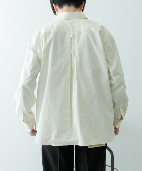 ITEMS URBANRESEARCH（アイテムズ アーバンリサーチ）の「ブロード ラウンドカラーシャツ（シャツ/ブラウス・メンズ・SAX/IVO/PPL/LIME GREEN・M/L）」の19枚目の写真