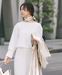 ストレッチジョーゼットブラウス