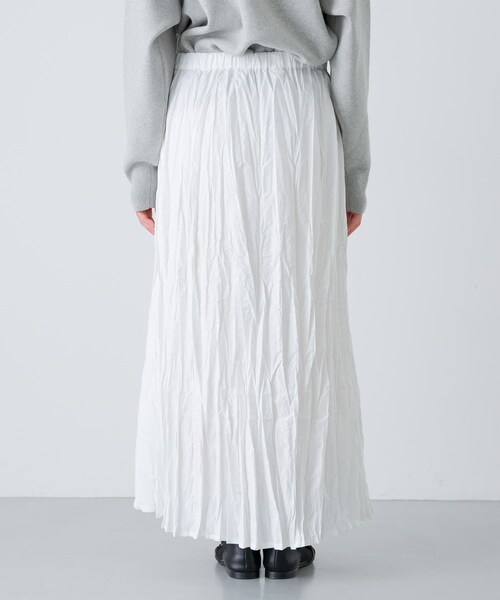 かぐれ（カグレ）の「コットンクリンクルスカート（スカート・レディース・OFF/GRAY/BLACK・Free）」の21枚目の写真