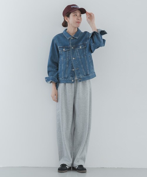 URBAN RESEARCH Sonny Label（アーバンリサーチサニーレーベル）の「メルティスウェットバレルパンツ（スウェットパンツ・レディース・グレー/ネイビー・Free）」の8枚目の写真