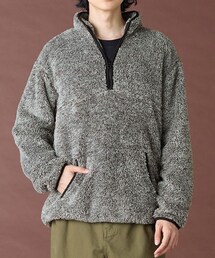 nissen | ふわもこボアフリースハーフジッププルオーバー【大きいサイズ有】(スウェット)