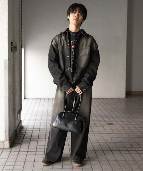 SENSE OF PLACE by URBAN RESEARCH(センスオブプレイスバイアーバンリサーチ)の「『ユニセックス』『セットアップ対応』ヴィンテージライクデニムブルゾン(デニムジャケット・メンズ・D.INDIGO/BLACK・M/L)」の21枚目の写真