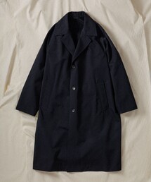 【WILD LIFE TAILOR】WOOL GABARDINE BAL COLLAR COAT