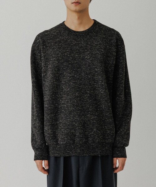 ADAM ET ROPE'（アダムエロペ）の「リネン ミックス リバーシブルニット（ニット/セーター・メンズ・ブラック系/ダークブラウン系/グリーン・L/M）」の3枚目の写真