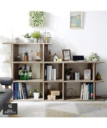 nissen | 縦横自在に使える木目調ディスプレイ収納ラック(家具)