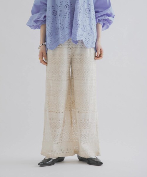 THE GOODLAND MARKET（ザグッドランドマーケット）の「FANAKA　レースパンツ（その他パンツ・レディース・OFF WHITE・Free）」の3枚目の写真