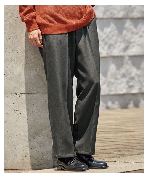 nissen（ニッセン）の「バギースラックス【大きいサイズ有】（パンツ・メンズ・杢チャコール/黒・M/L/LL/3L/4L/5L/6L/8L/10L）」の14枚目の写真