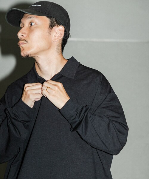 URBAN RESEARCH(アーバンリサーチ)の「Wide Dad SHADE TECH ポロシャツ ロングスリーブ(ポロシャツ・メンズ・D.NAVY・1/2)」の6枚目の写真