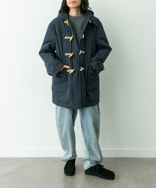URBAN RESEARCH Sonny Label（アーバンリサーチサニーレーベル）の「ARMY TWILL　Cotton Nylon Duffel Coat（その他アウター・メンズ・NAVY/BLACK・M/L）」の17枚目の写真
