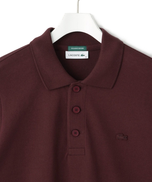 ADAM ET ROPE'(アダムエロペ)の「【LACOSTE for ADAM ET ROPE'】別注 Classic Polo(ポロシャツ・レディース・ブラック/ワイン系/クリーム・36)」の21枚目の写真