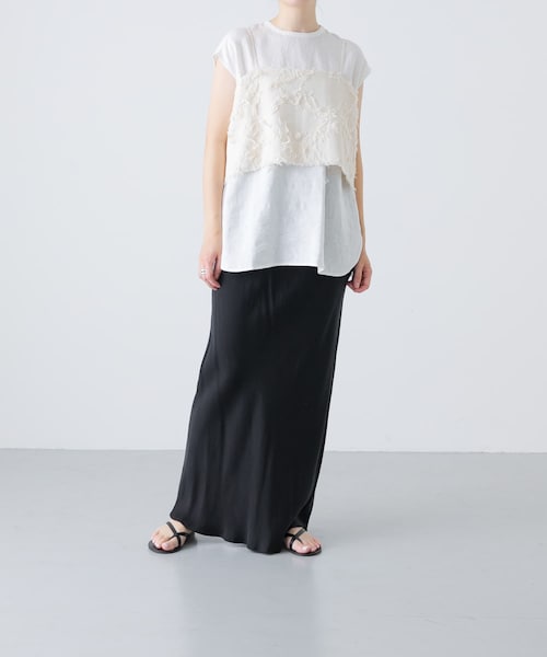 かぐれ（カグレ）の「ジャガードキャミソール（キャミソール・レディース・IVORY・FREE）」の8枚目の写真