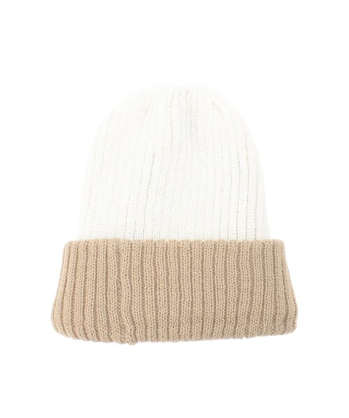 LAGUNAMOON（ラグナムーン）の「リバーシブルニットキャップ（その他雑貨・レディース・ホワイト/グレー/ブラック・F）」の2枚目の写真