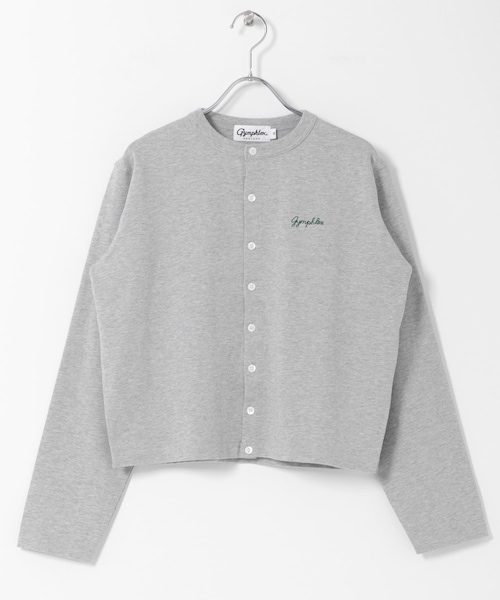 URBAN RESEARCH DOORS（アーバンリサーチドアーズ）の「GYMPHLEX　SHORT CREW NECK CARDIGAN（カーディガン/ボレロ・レディース・TOP GREY/RED/BLACK/SAX・14）」の2枚目の写真