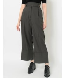 MURUA | ダブルヘムワイドパンツ【セット販売対象】(スラックス)