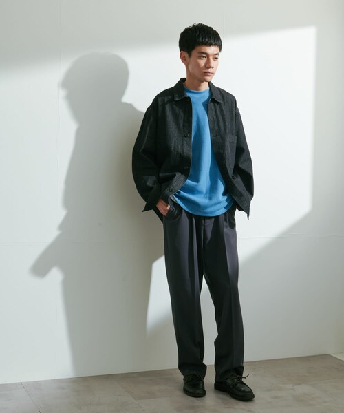 URBAN RESEARCH DOORS（アーバンリサーチドアーズ）の「デニムシャツカバーオール（カバーオール・メンズ・O.W./USED/BLACK・M/L）」の11枚目の写真