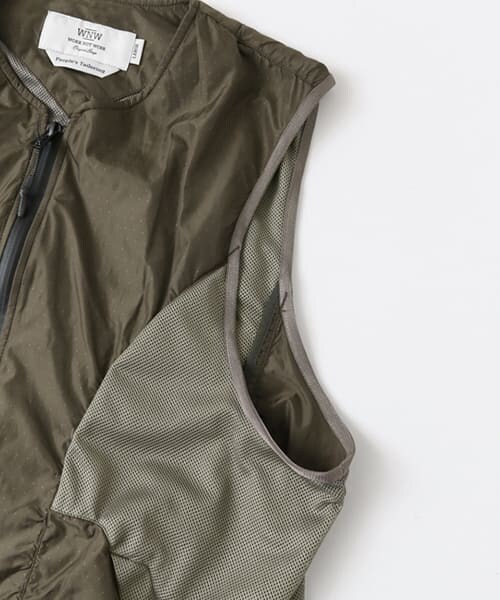 URBAN RESEARCH（アーバンリサーチ）の「ドットプリントスポーツテーラーベスト∴（ベスト・メンズ・KHAKI/BLACK・M/L）」の10枚目の写真