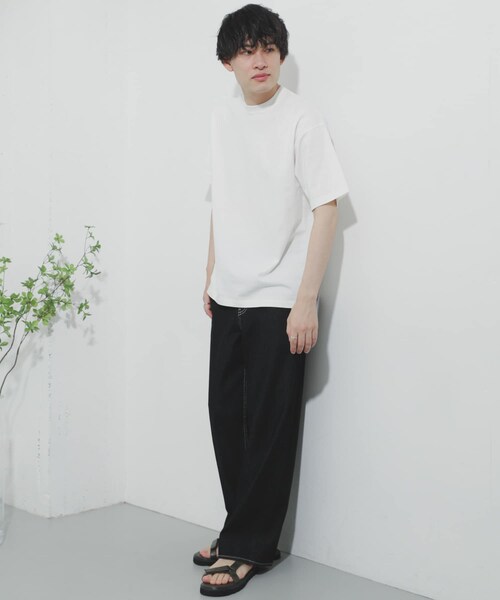 SENSE OF PLACE by URBAN RESEARCH(センスオブプレイスバイアーバンリサーチ)の「ガールグラフィックTシャツ(5分袖)(Tシャツ/カットソー・メンズ・PURPLE/WHITE①/PINK/ORANGE①/WHITE②/ORANGE②/WHITE③/MINT/ORANGE③・M/L)」の14枚目の写真