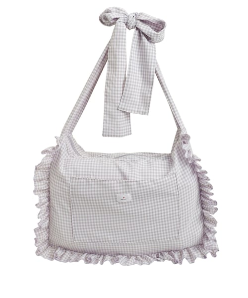 merry jenny（メリージェニー）の「フリルギンガムショルダーバッグ（ショルダーバッグ・レディース・ブラック/ラベンダー/ミックス・F）」の16枚目の写真
