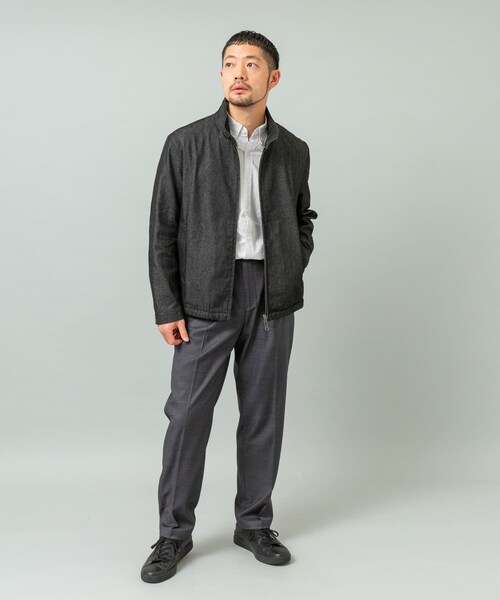 URBAN RESEARCH ROSSO（アーバンリサーチロッソ）の「『WEB限定』デニムスタンドブルゾン（ブルゾン・メンズ・INDIGO/BLACK/D.BLACK・M/L）」の9枚目の写真