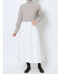 Ungrid | バックリボンニットセットワンピース(ワンピース)