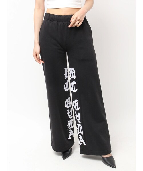 GYDA（ジェイダ）の「GYDA×DC OE LOGOスウェットパンツ（スウェットパンツ・レディース・オフホワイト/ブラック/グリーン・F）」の2枚目の写真