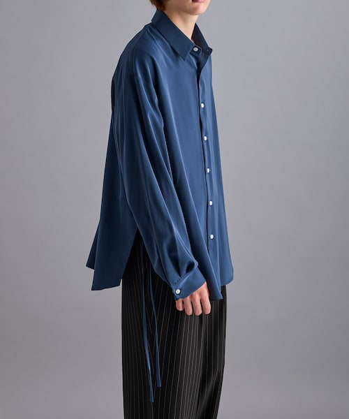 JUNRED（ジュンレッド）の「スリットコードシャツ（シャツ/ブラウス・メンズ・ブラック/グレー/ブルー系・L/M/S）」の7枚目の写真