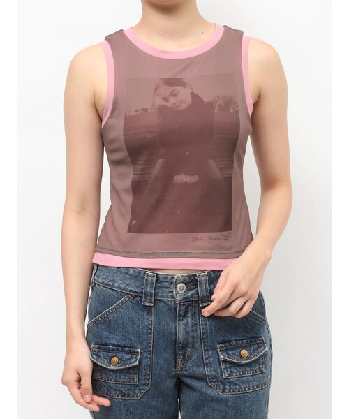 jouetie（ジュエティ）の「【KevinCummins×PosTokyo】Tank top（キャミソール・レディース・オフホワイト/ブラック/ピンク・M）」の20枚目の写真