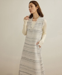 ROPE' | 【GIOLICA（ジオリカ）】別注TWEED V OP（ワンピース）(ワンピース)