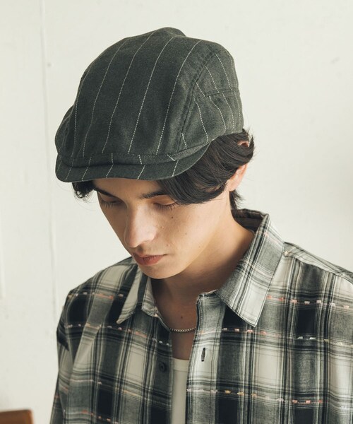 SENSE OF PLACE by URBAN RESEARCH(センスオブプレイスバイアーバンリサーチ)の「アソートハンチング(ハンチング/ベレー帽・メンズ・BLACK/BRN CHECK/GRY STRIPE・One)」の12枚目の写真