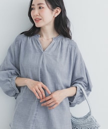 URBAN RESEARCH DOORS | シアーデニムピンタックドルマンブラウス(シャツ/ブラウス)