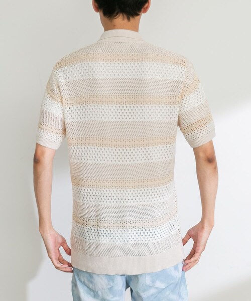 URBAN RESEARCH Sonny Label（アーバンリサーチサニーレーベル）の「NEW ERA GOLF　SHORT-SLEEVE MESH POLO（ポロシャツ・メンズ・OWHI・M/L）」の5枚目の写真
