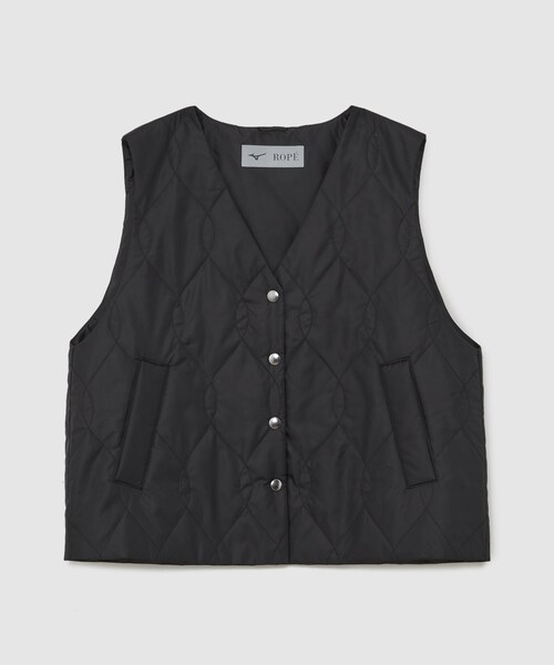 ROPE'(ロペ)の「【Mizuno for ROPE'】ライナー付き ギャザーマウンテンパーカー(マウンテンパーカー・レディース・ブラック/ベージュ・36/38)」の14枚目の写真