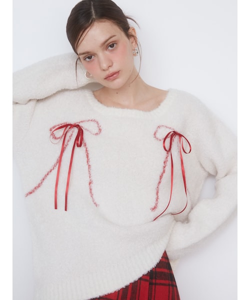 CALNAMUR（カルナムール）の「WRAPPING RIBBON JQD KNIT/ラッピング 