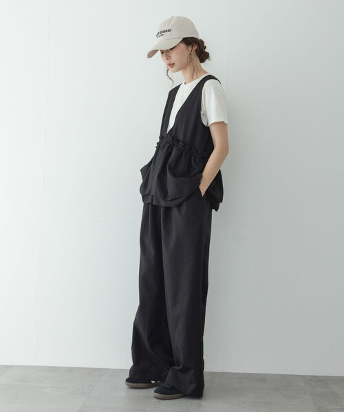 URBAN RESEARCH Sonny Label（アーバンリサーチサニーレーベル）の「ペプラムフリルアソートオールインワン（つなぎ/オールインワン・レディース・ブラック/デニム・36/38）」の11枚目の写真
