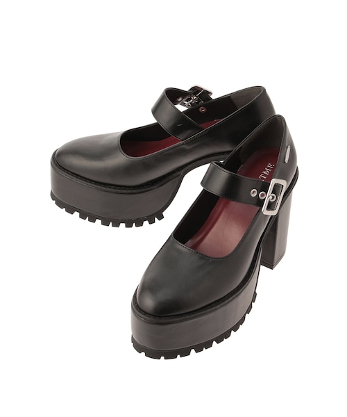 EATME（イートミー）の「メリージェーンパンプス（パンプス・レディース・ブラック/レッド/ミックス・S/M/L）」の2枚目の写真