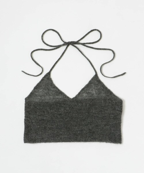 URBAN RESEARCH（アーバンリサーチ）の「ヘアリーニットビスチェ（キャミソール・レディース・CHARCOAL/OFF・FREE）」の20枚目の写真