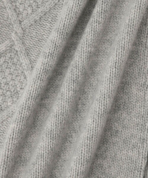 ROPE'（ロペ）の「【Ｍaison no8（メゾンエイト）】REMIXED KNIT VEST｜ニット（ニット/セーター・レディース・ライトグレー/ネイビー・F）」の16枚目の写真
