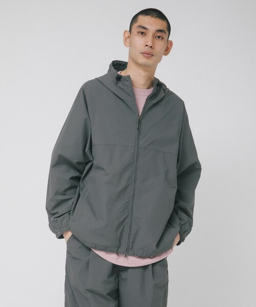 EKAL（エカル）の「『UR TECH』ナイロンタッサーフーディー（テーラードジャケット・メンズ・イエロー/ネイビー/グラファイト/レイクブルー・M/L）」の19枚目の写真