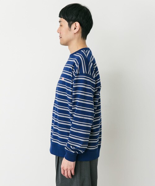 URBAN RESEARCH DOORS（アーバンリサーチドアーズ）の「DANTON　SWEAT T-SHIRTS（スウェット・メンズ・NVY×BGE/GRY×RED/YLW×WHT・L/XL）」の10枚目の写真